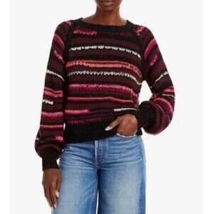 Mother The Bell-Sleeve Jumper Crop in Light Trails NWT Small $325